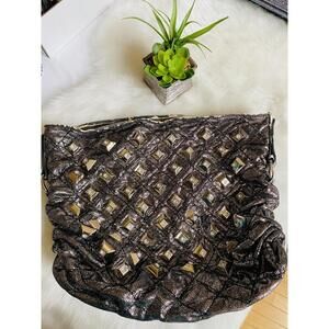 Project bag Black Metallic Studded Shoulder Bag